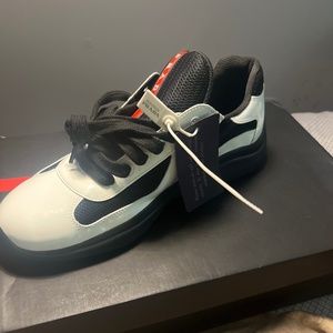 Prada America's Cup sneakers Black and white